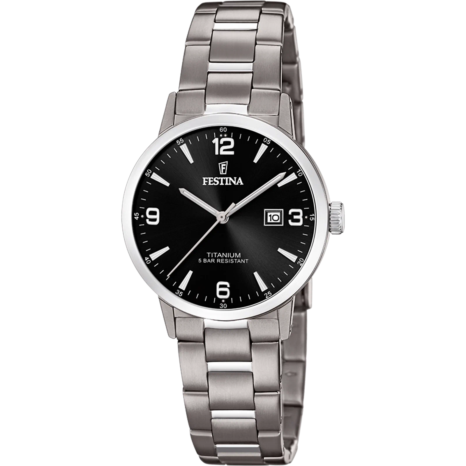 MONTRE FESTINA TITANIUM F20436/3 NOIR, BRACELET TITANE, FEMME — Image du produit 1