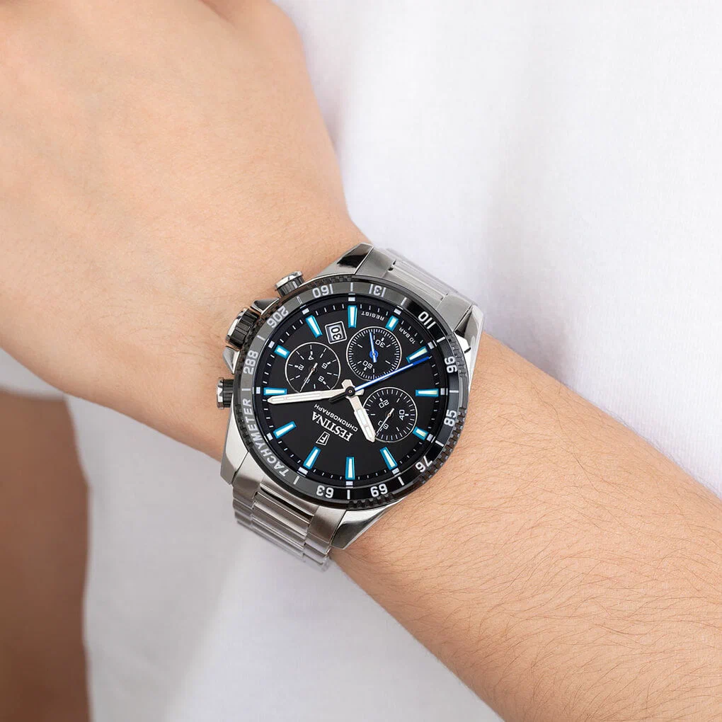 MONTRE FESTINA F20560/5 NOIR, BRACELET ACIER INOXYDABLE, HOMME — Image du produit 2