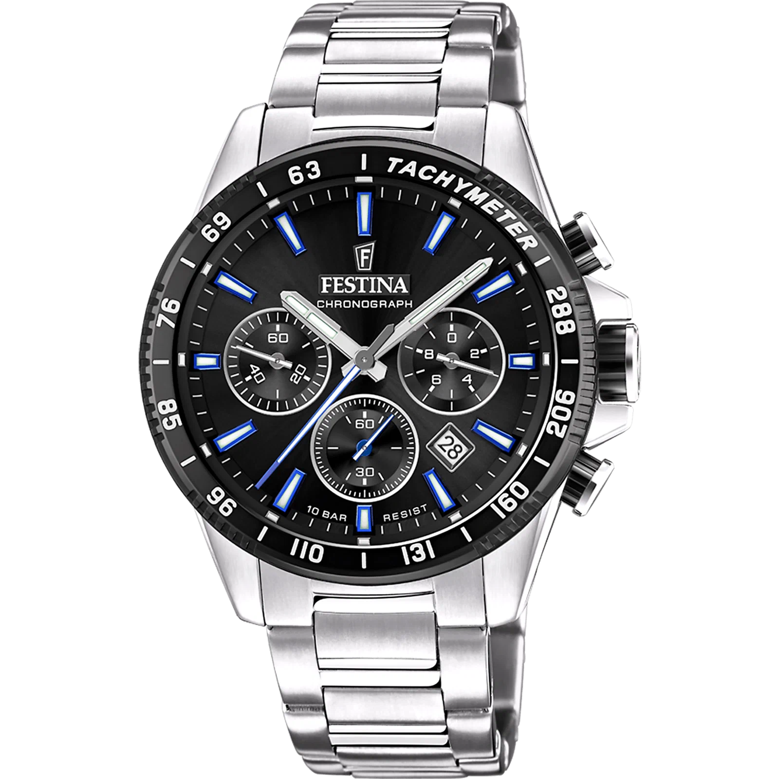 MONTRE FESTINA F20560/5 NOIR, BRACELET ACIER INOXYDABLE, HOMME — Image du produit 1