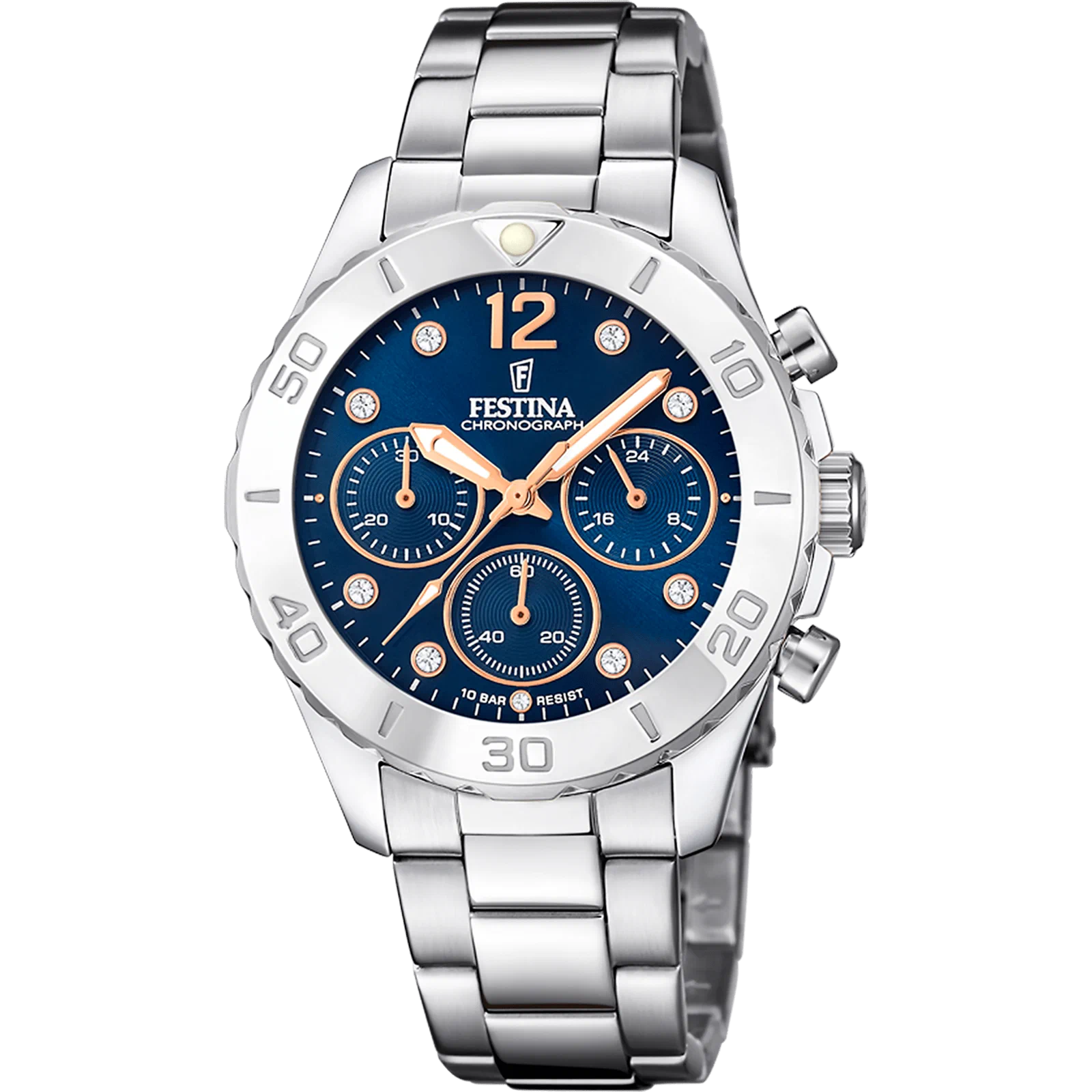 ساعة FESTINA F20603/3 أزرق، سوار فولاذي، للنساء — صورة المنتج 1