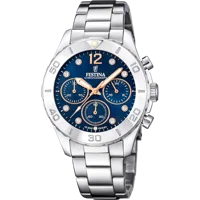 MONTRE FESTINA F20603/3 BLEU, BRACELET ACIER, LES FEMMES