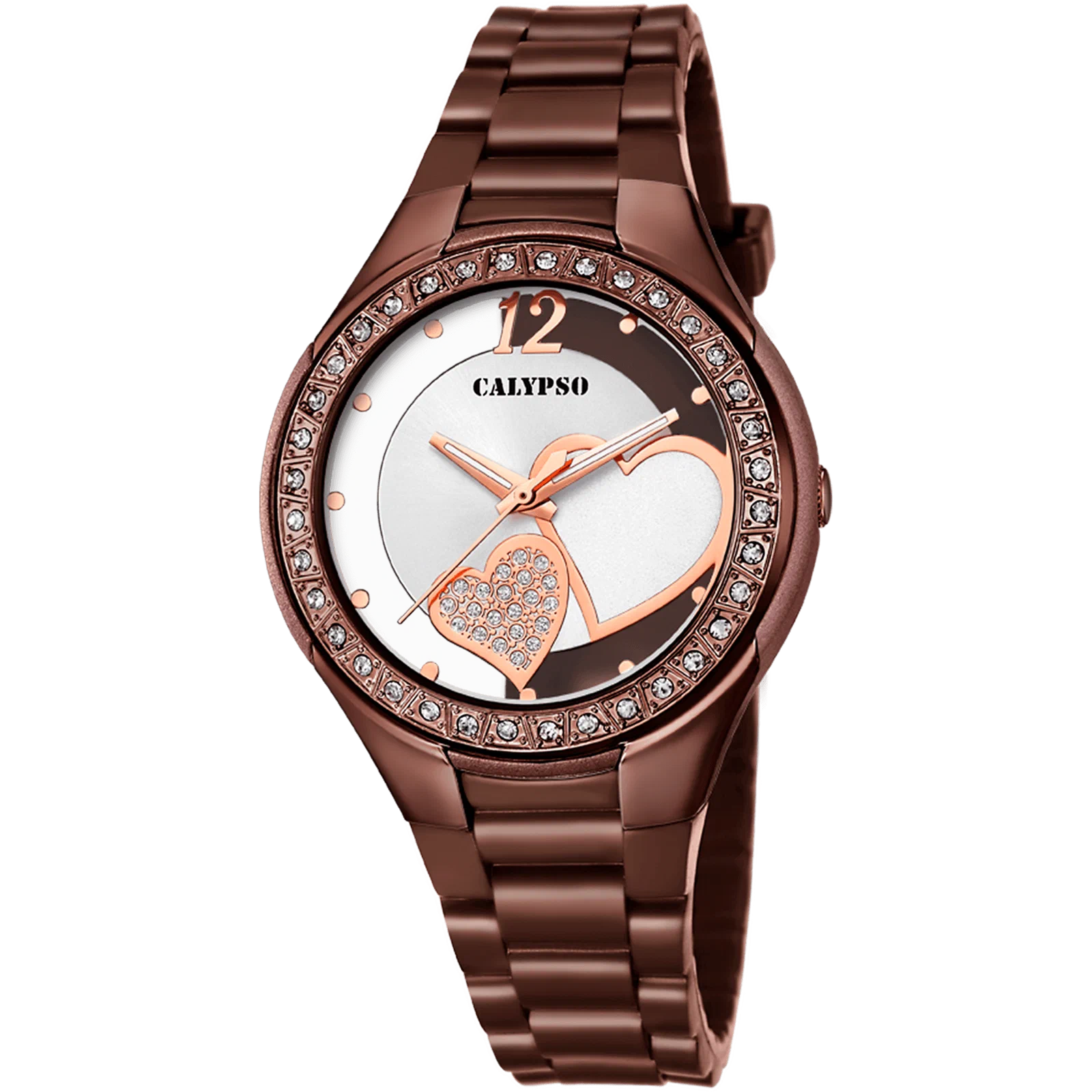 ساعة CALYPSO ترندي K5679/Q بيضاء، سوار مطاطي، نسائية — صورة المنتج 1
