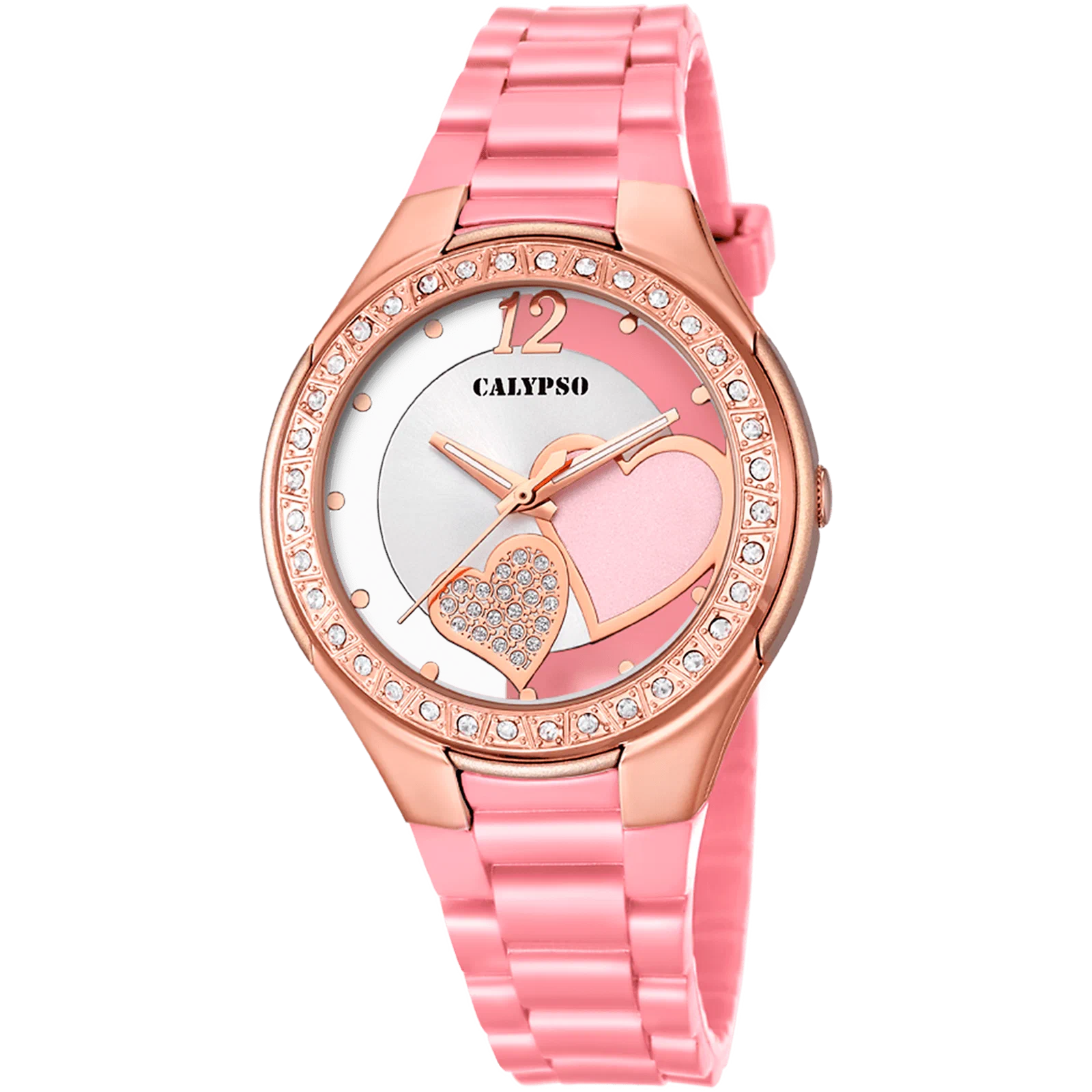 ساعة CALYPSO ترندي K5679/M وردية، سوار مطاطي، نسائية — صورة المنتج 1