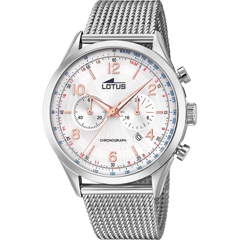 MONTRE LOTUS SMART CASUAL 18555/1 BLANC, BRACELET ACIER, HOMME