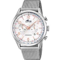 MONTRE LOTUS SMART CASUAL 18555/1 BLANC, BRACELET ACIER, HOMME