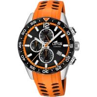 LOTUS COLOR WATCH 18590/1 BLACK, RUBBER STRAP, MEN'S