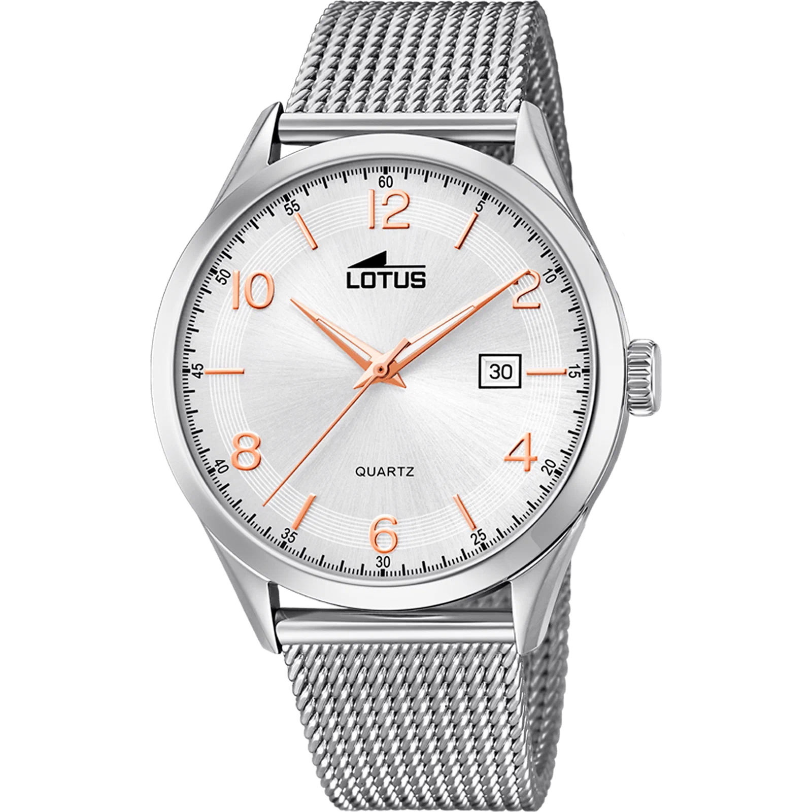 LOTUS MINIMALIST WATCH 18631/1 SILVER, STEEL BRACELET, MEN'S — Product image 1