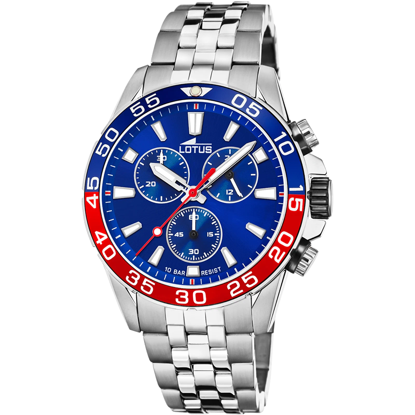 LOTUS EXCELLENT WATCH 18765/3 BLUE, STEEL BRACELET, MEN'S — Product image 1