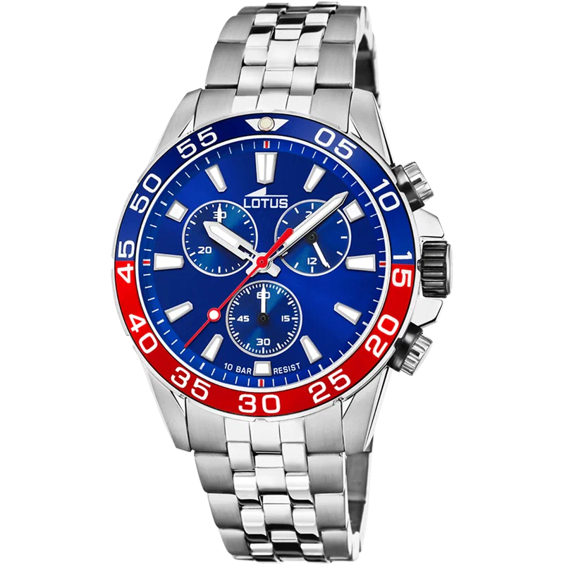 LOTUS EXCELLENT WATCH 18765/3 BLUE, STEEL BRACELET, MEN'S