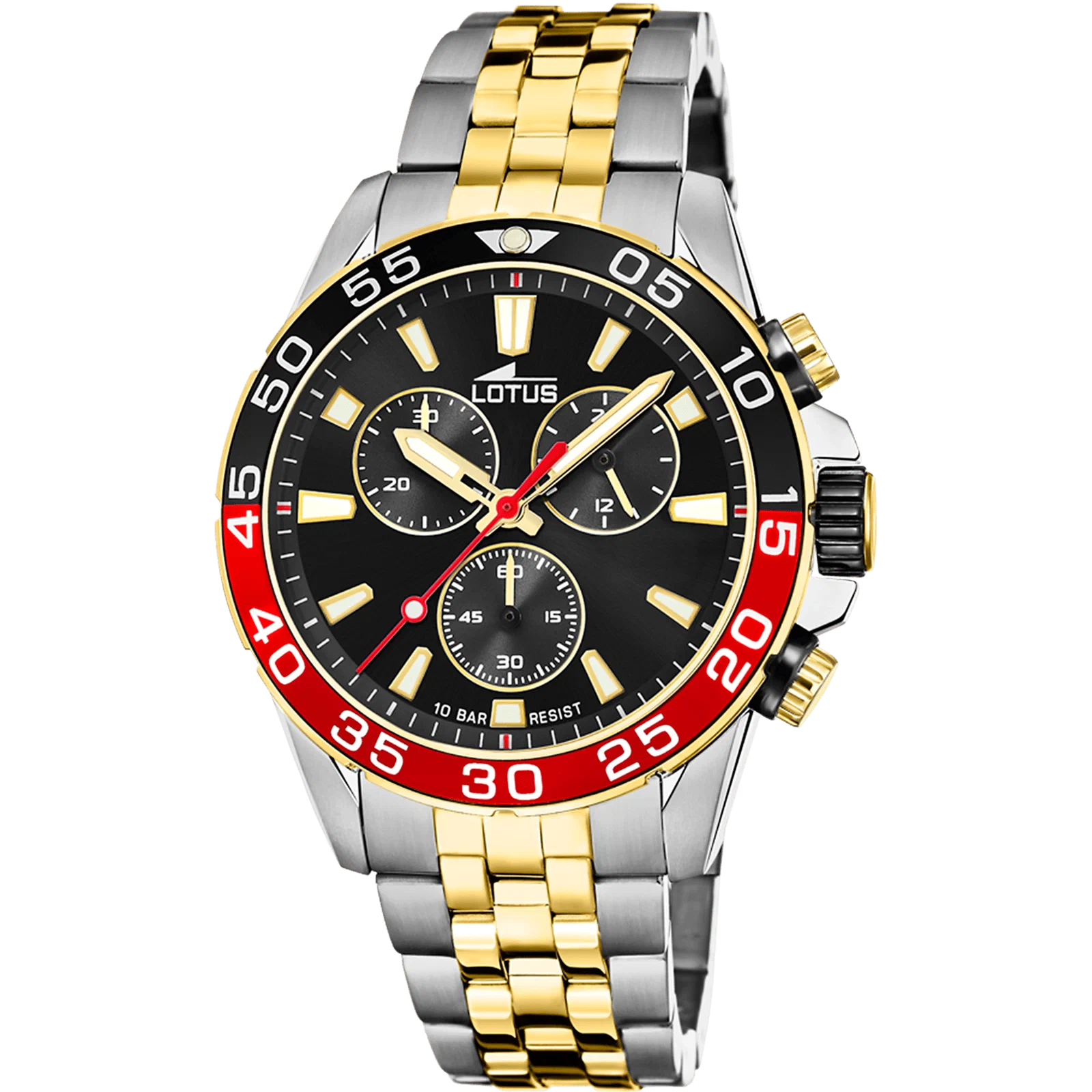 LOTUS EXCELLENT WATCH 18767/4 BLACK, STEEL BRACELET, MEN'S — Product image 1