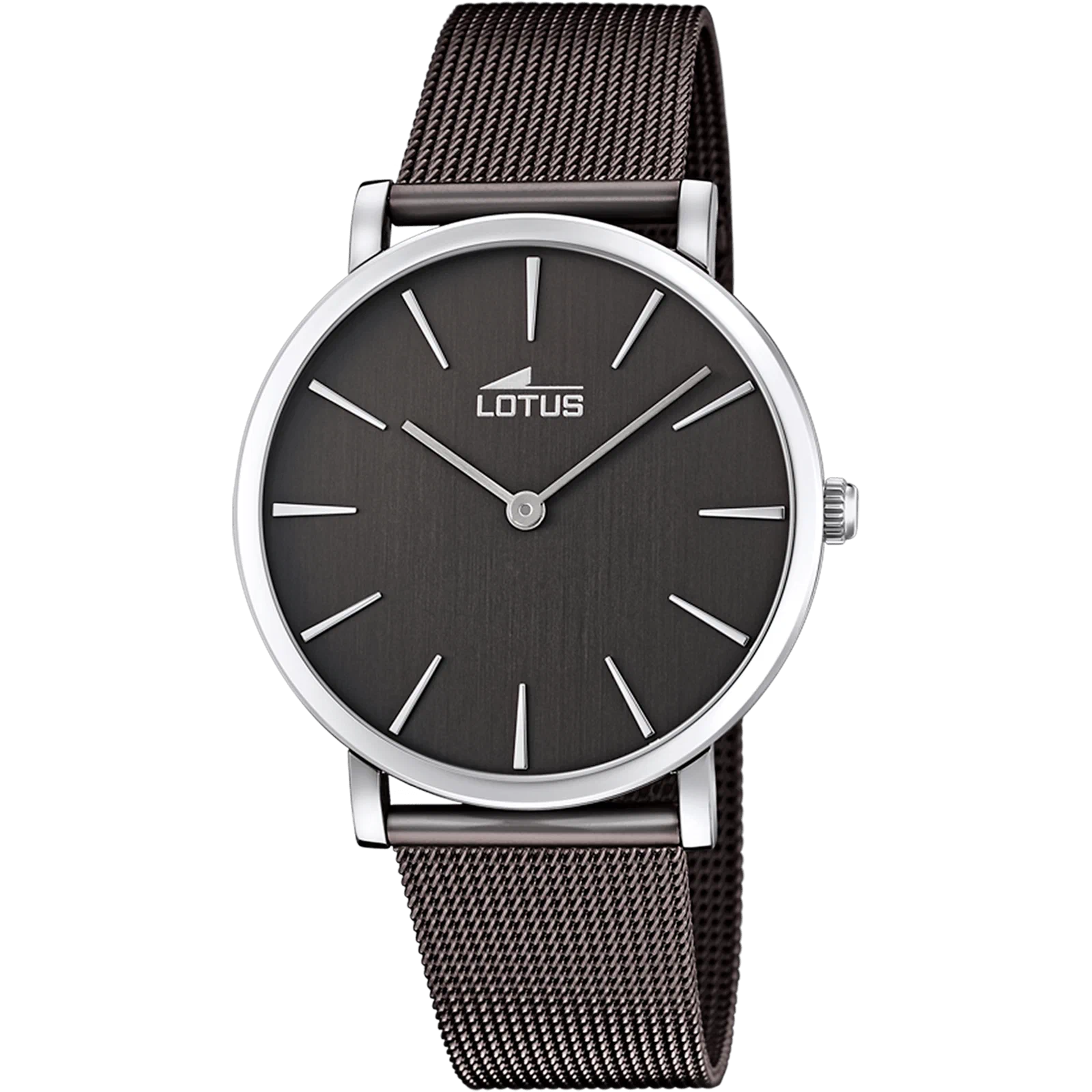 LOTUS MINIMALIST WATCH 18771/1 BLACK, STEEL BRACELET, MEN'S — Product image 1