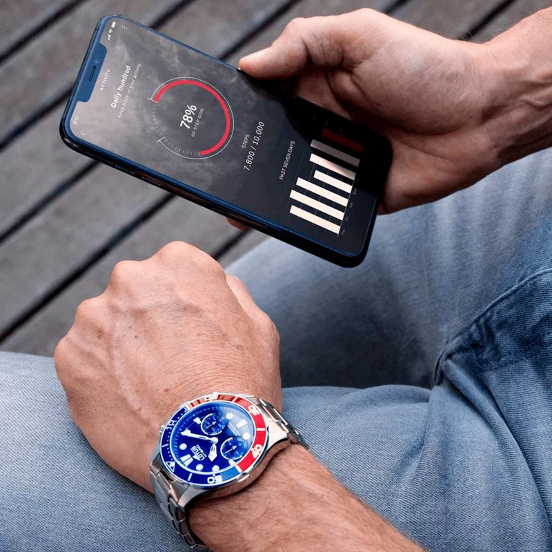 LOTUS CONNECTED 18800/4 أزرق، سوار فولاذي، رجالي — صورة المنتج 2