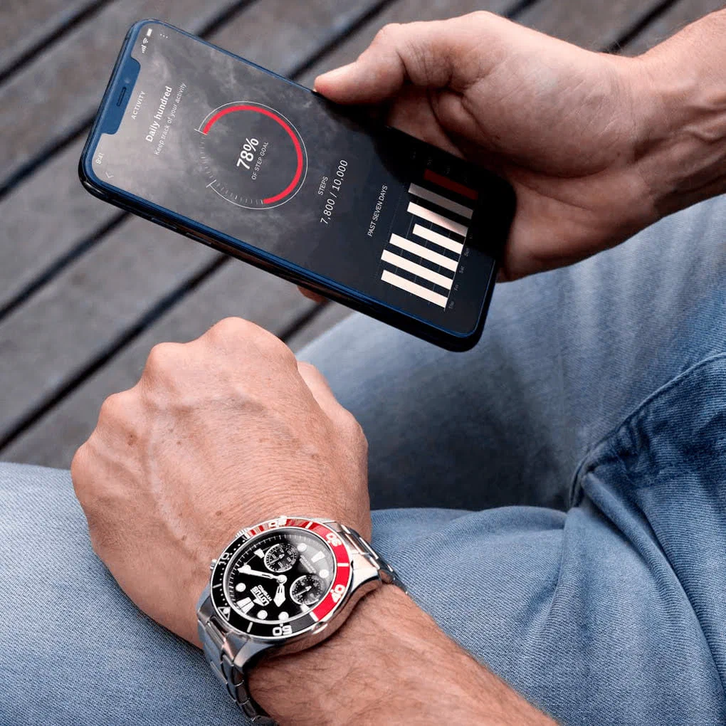 LOTUS CONNECTED 18800/5 أسود، سوار فولاذي، رجالي — صورة المنتج 2