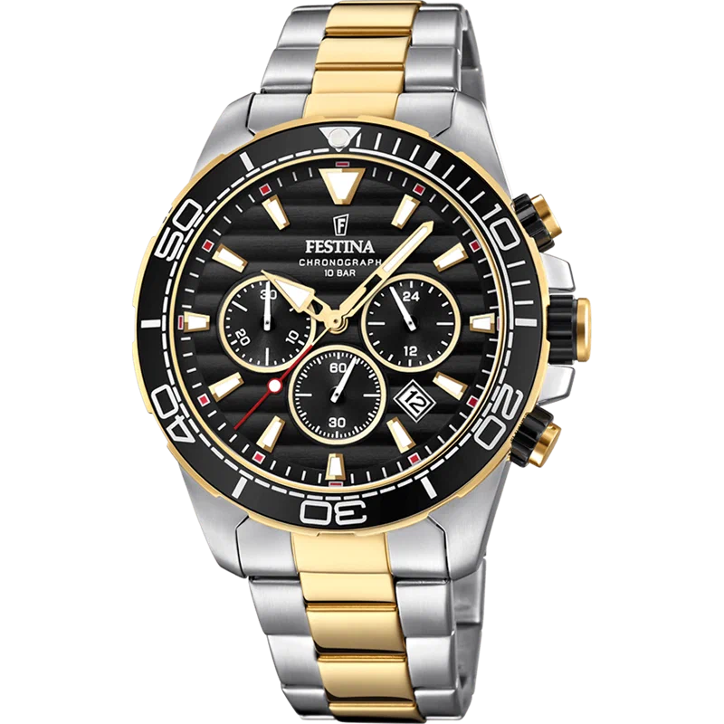 MONTRE FESTINA PRESTIGE F20363/3 NOIR, BRACELET D’ ACIER, HOMME