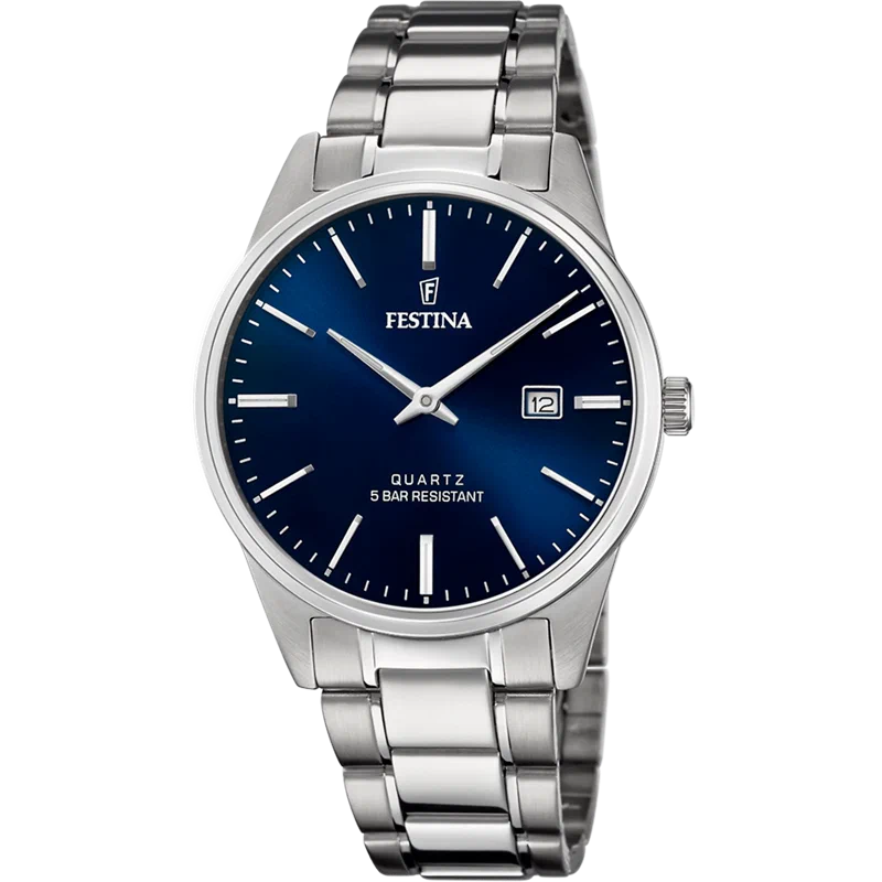 MONTRE FESTINA F20511/3 BLEU, BRACELET ACIER INOXYDABLE, HOMME