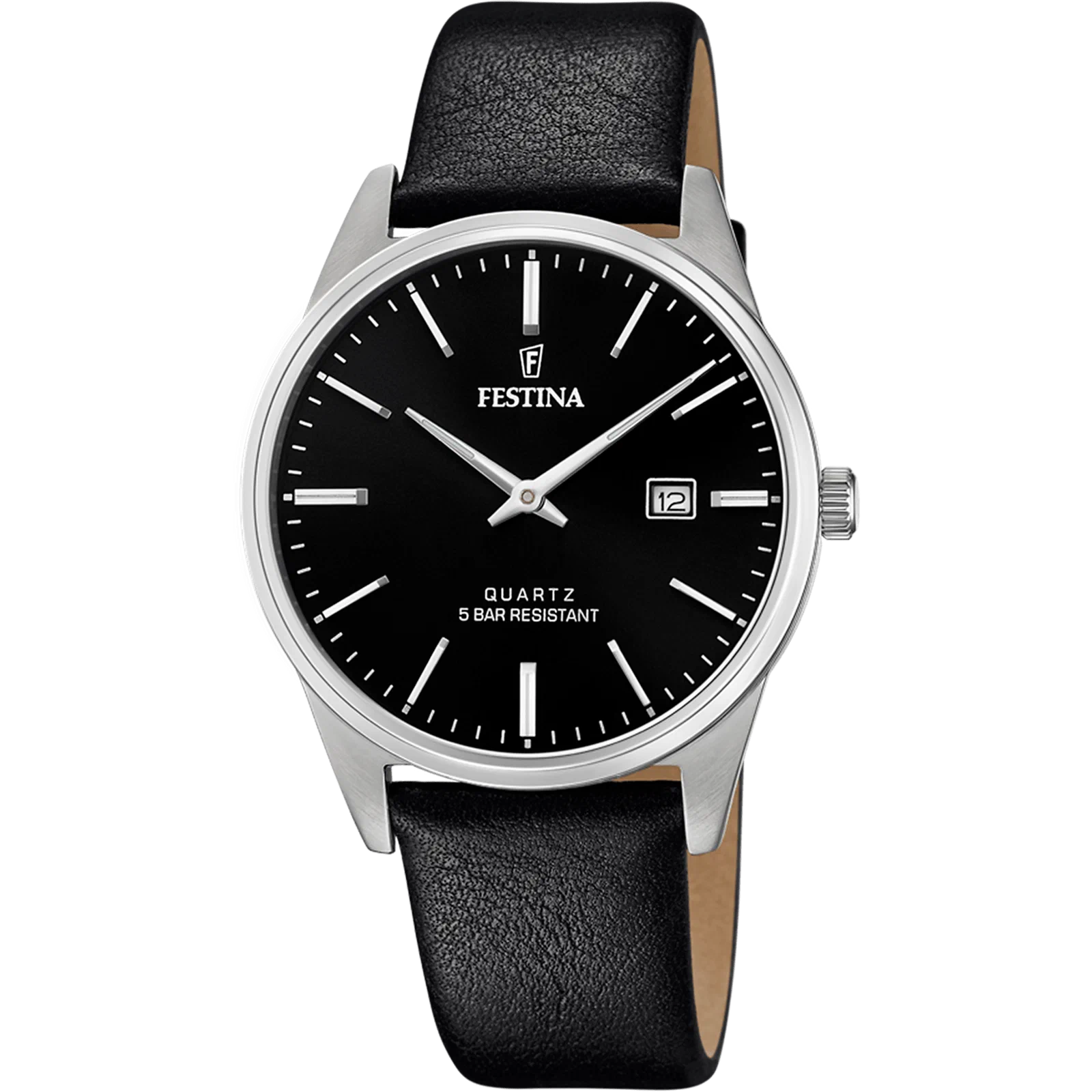MONTRE FESTINA CLASSICS F20512/4 NOIR, BRACELET CUIR, HOMME — Image du produit 1