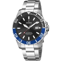 MONTRE FESTINA AUTOMATIQUE F20531/6 NOIR, BRACELET ACIER, HOMME