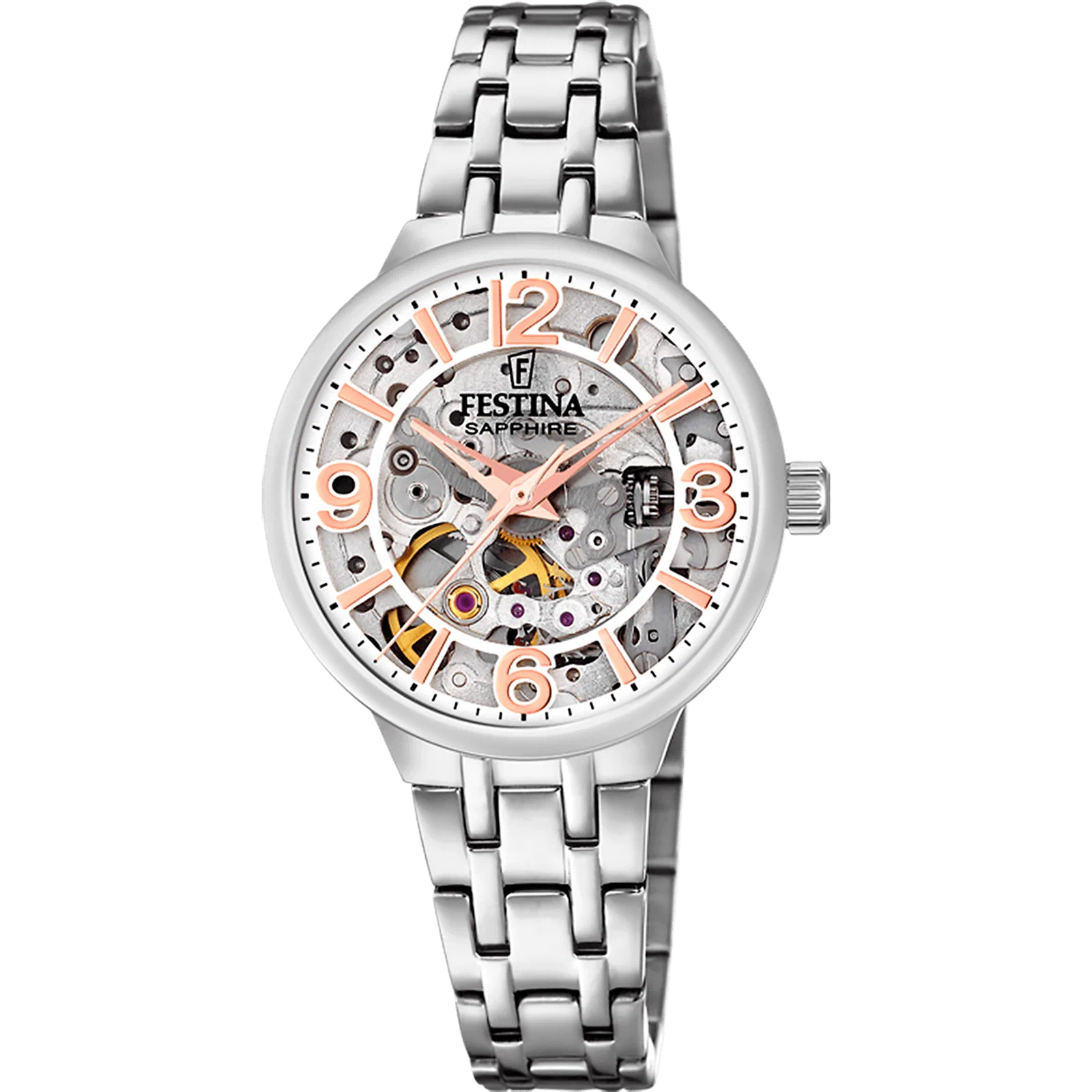 MONTRE FESTINA SKELETON F20614/1 BRACELET ACIER, FEMME — Image du produit 1