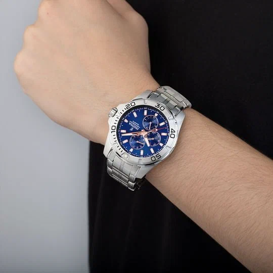 MONTRE FESTINA MULTIFUNCTION COLLECTION F20445/5 BLEU, BRACELET EN ACIER, HOMME — Image du produit 2