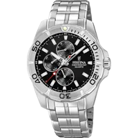 MONTRE FESTINA F20445/3 NOIR, BRACELET ACIER INOXYDABLE, HOMME