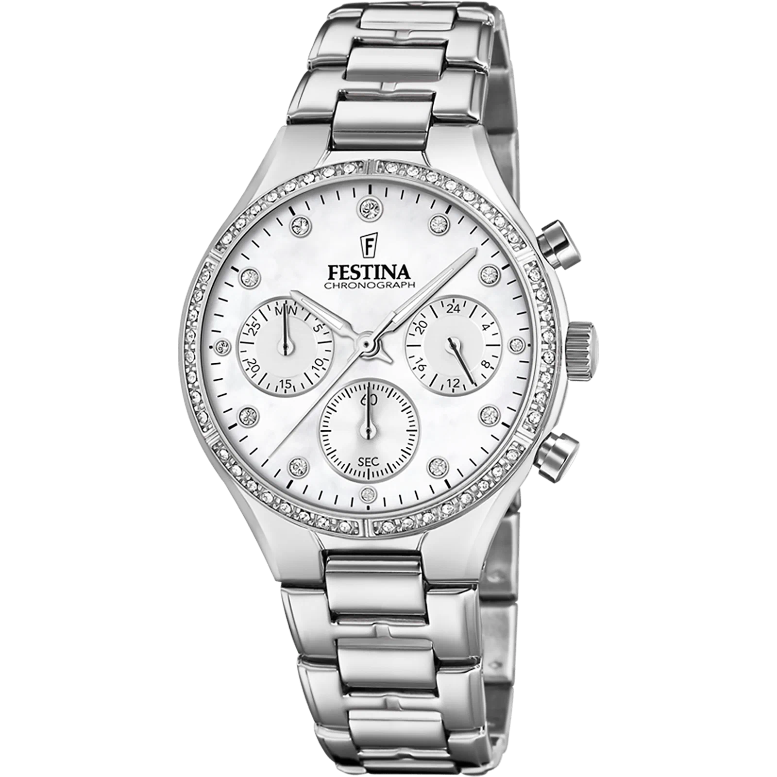 MONTRE FESTINA BOYFRIEND COLLECTION F20401/1 NACRE, BRACELET D’ ACIER, FEMME — Image du produit 1