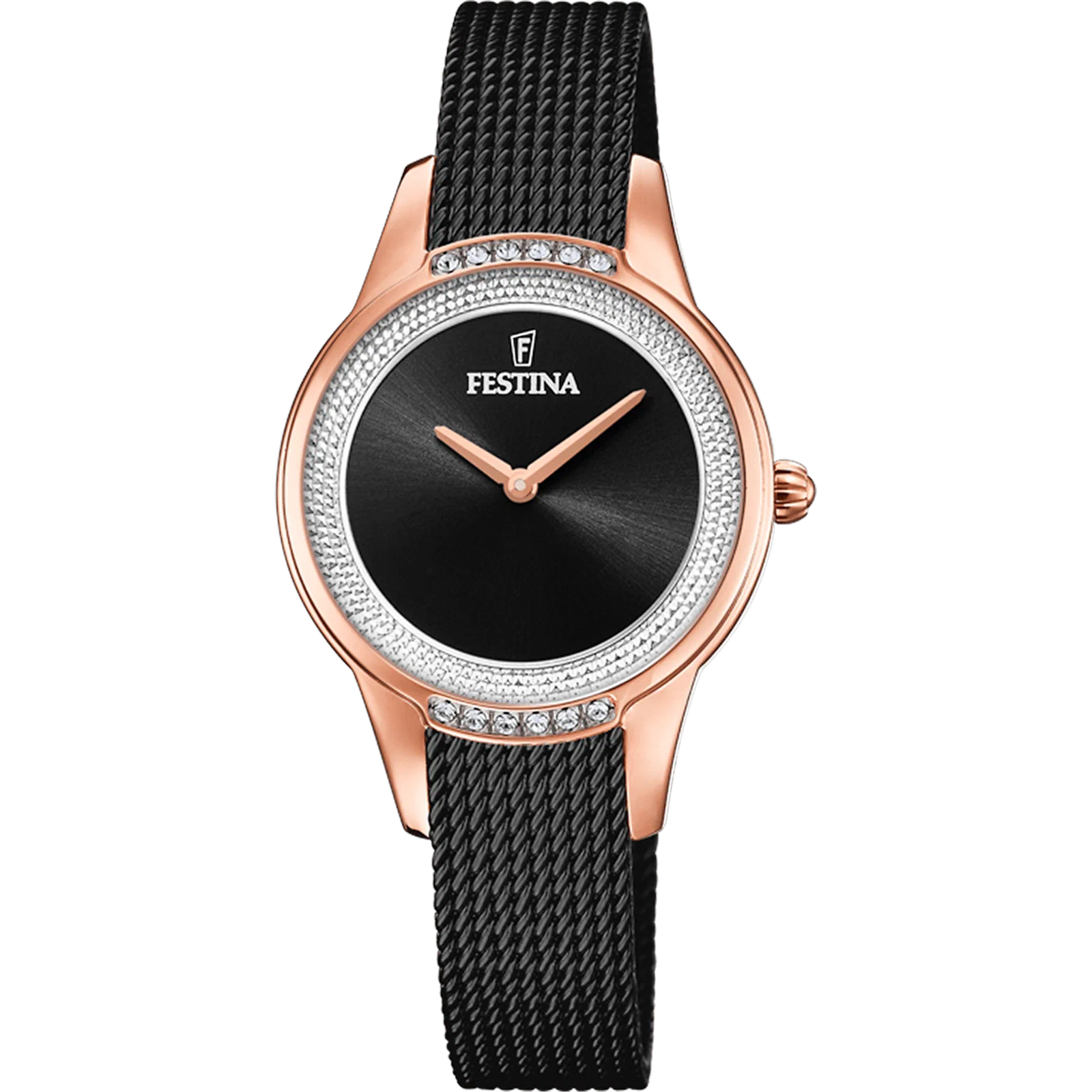 MONTRE FESTINA F20496/2 NOIR, BRACELET ACIER INOXYDABLE, FEMME — Image du produit 1