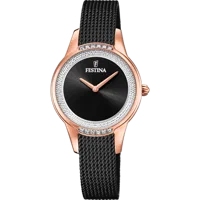 MONTRE FESTINA F20496/2 NOIR, BRACELET ACIER INOXYDABLE, FEMME