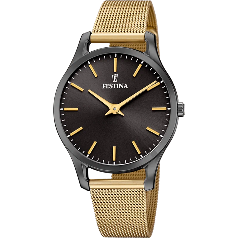 MONTRE FESTINA BOYFRIEND COLLECTION F20508/1 NOIR, BRACELET D’ ACIER, FEMME
