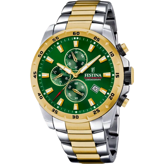 MONTRE FESTINA F20562/3 VERT, BRACELET ACIER INOXYDABLE, HOMME — Image du produit 1