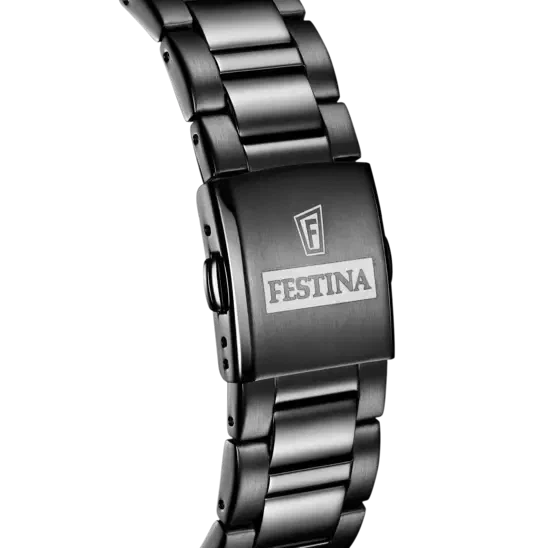 MONTRE FESTINA F20578/1 NOIR, BRACELET ACIER INOXYDABLE, HOMME — Image du produit 4