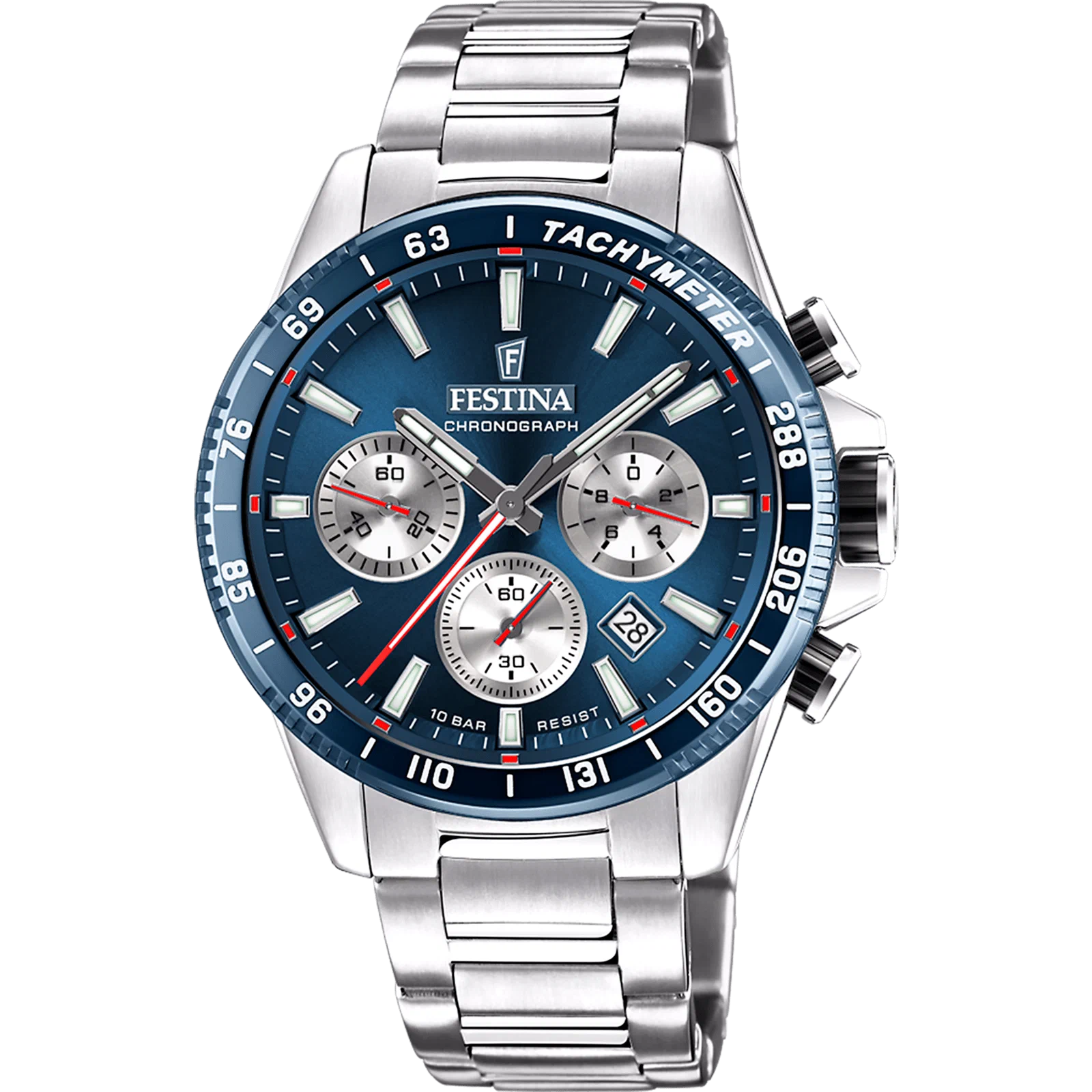 MONTRE FESTINA F20560/2 BLEU, BRACELET ACIER INOXYDABLE, HOMME — Image du produit 1