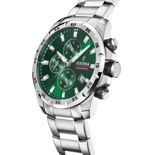 MONTRE FESTINA F20463/3 VERT, BRACELET ACIER INOXYDABLE, HOMME — Image du produit 4