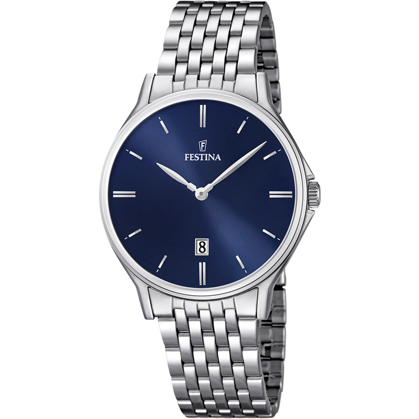 MONTRE FESTINA CLASSICS F16744/3 BLEU, BRACELET EN ACIER, HOMME — Image du produit 1