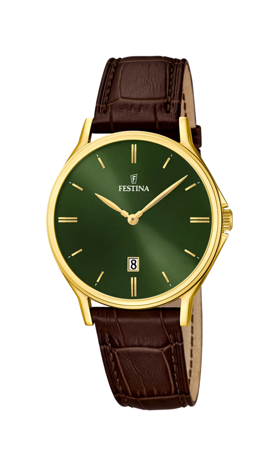 MONTRE FESTINA F16747/5 VERT, BRACELET CUIR, HOMME — Image du produit 2