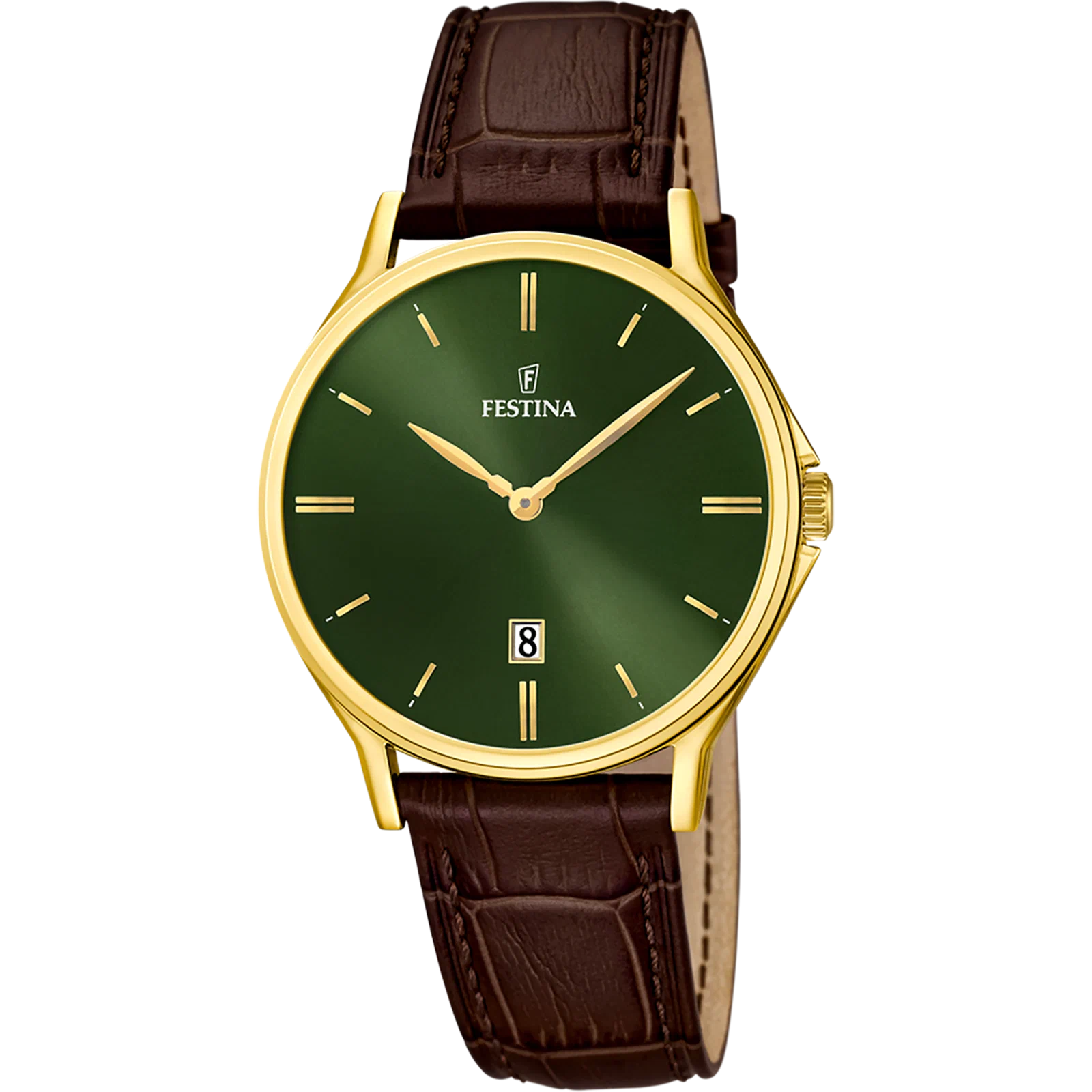 MONTRE FESTINA F16747/5 VERT, BRACELET CUIR, HOMME — Image du produit 1