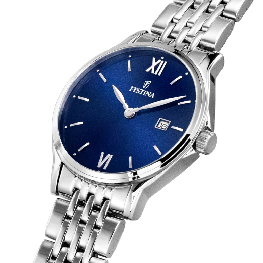 MONTRE FESTINA CLASSICS F16748/3 BLEU, BRACELET EN ACIER, FEMME — Image du produit 3