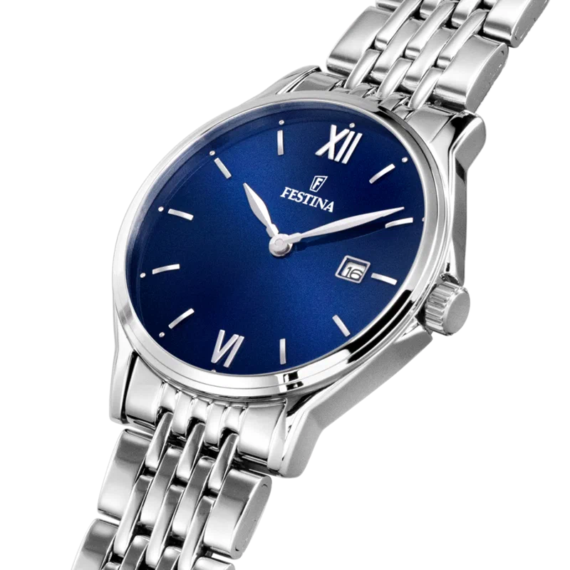 MONTRE FESTINA CLASSICS F16748/3 BLEU, BRACELET EN ACIER, FEMME — Image du produit 3