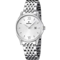 MONTRE FESTINA CLASSICS F16748/2 BLANC, BRACELET EN ACIER, FEMME