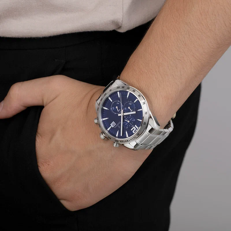 MONTRE FESTINA F16759/3 BLEU, BRACELET ACIER INOXYDABLE, HOMME — Image du produit 4