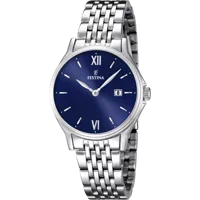 MONTRE FESTINA CLASSICS F16748/3 BLEU, BRACELET EN ACIER, FEMME