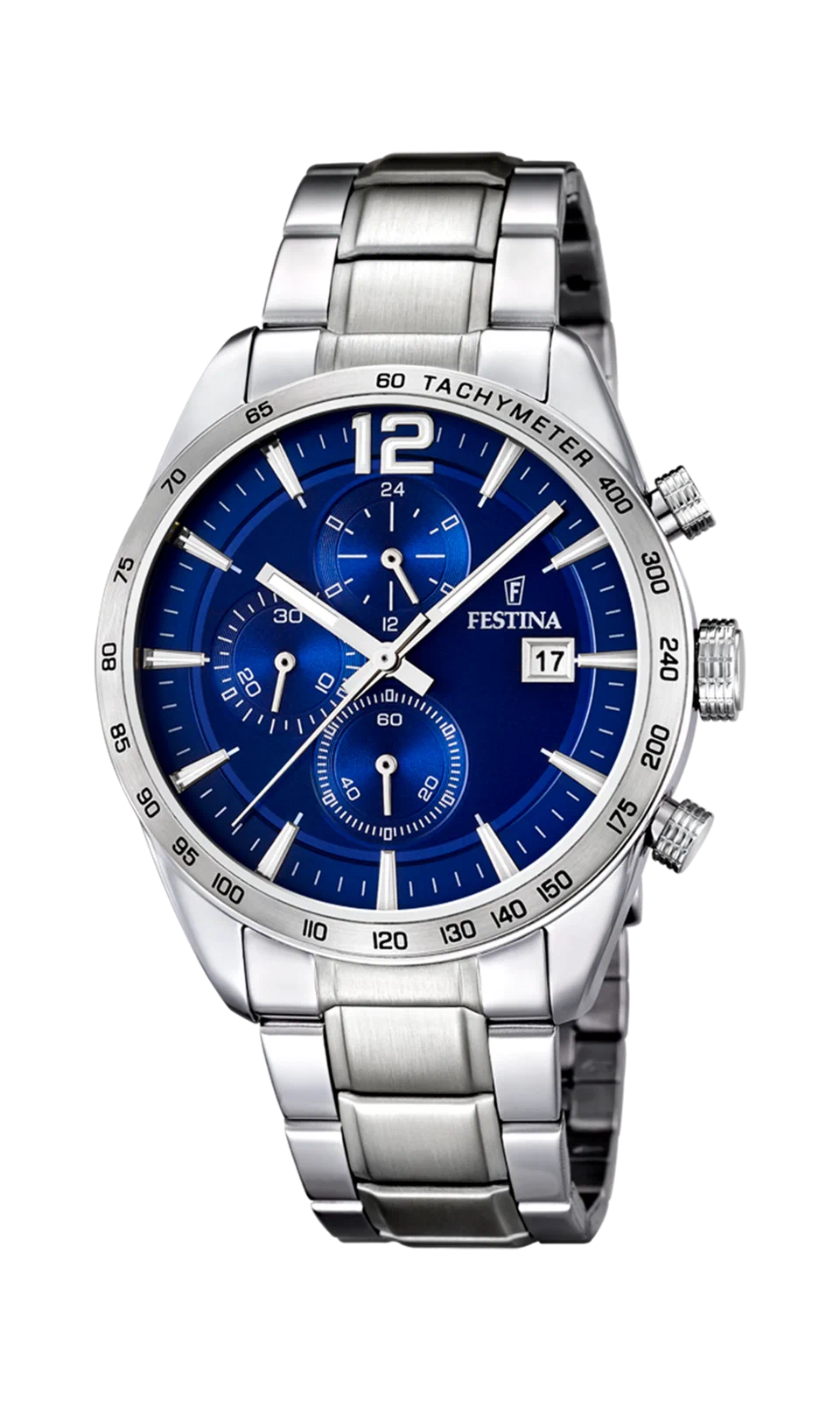 MONTRE FESTINA F16759/3 BLEU, BRACELET ACIER INOXYDABLE, HOMME — Image du produit 2