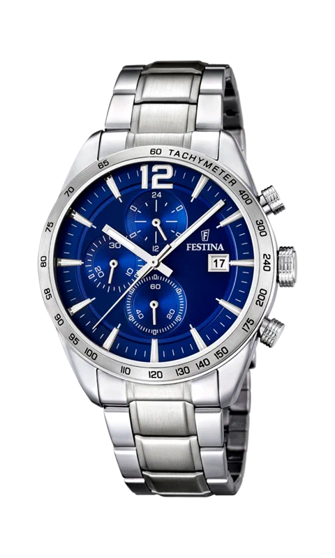 MONTRE FESTINA F16759/3 BLEU, BRACELET ACIER INOXYDABLE, HOMME — Image du produit 2