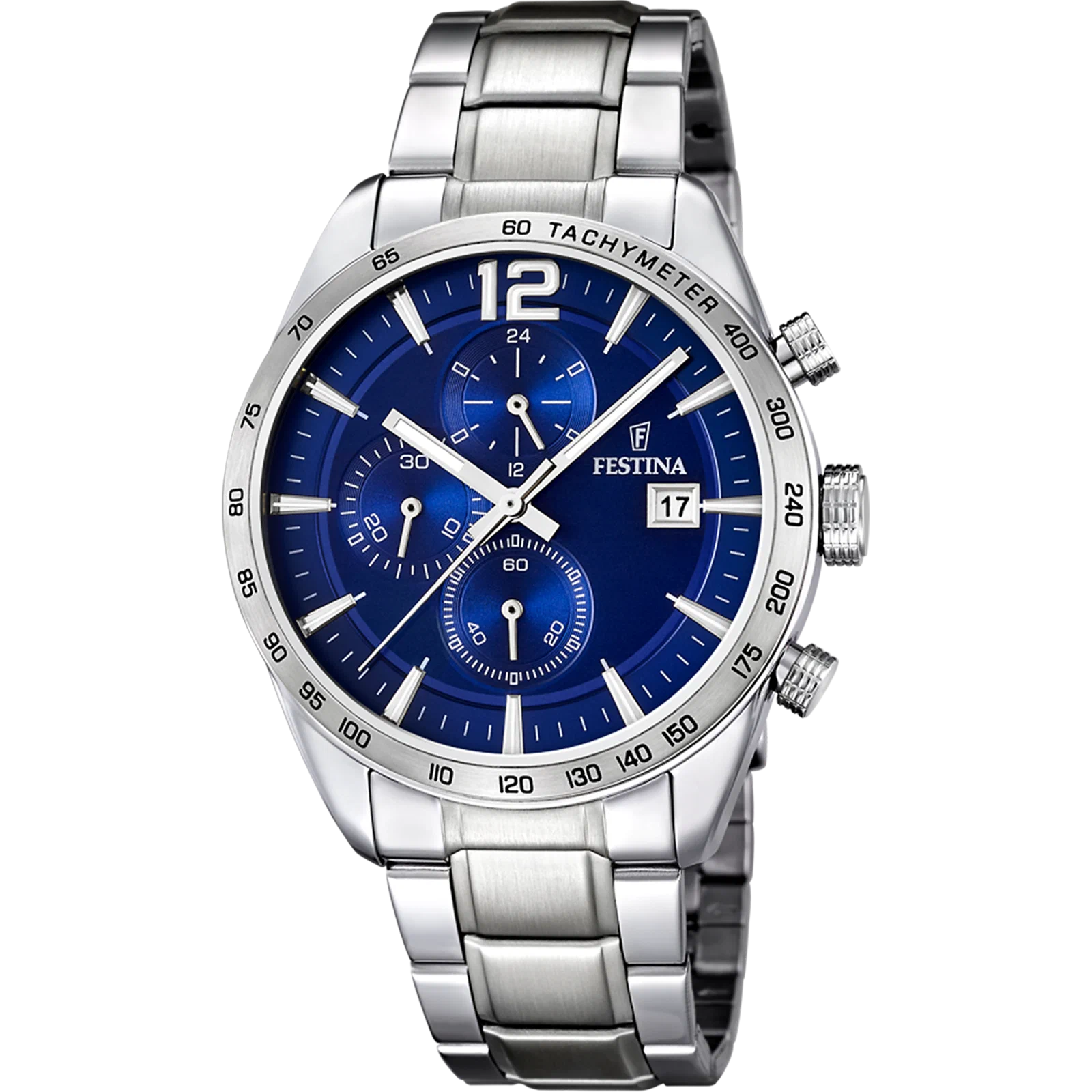 MONTRE FESTINA F16759/3 BLEU, BRACELET ACIER INOXYDABLE, HOMME — Image du produit 1