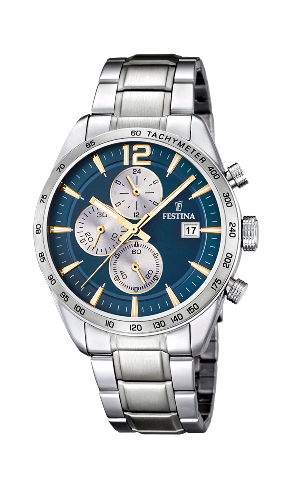 MONTRE FESTINA F16759/7 BLEU, BRACELET EN ACIER, HOMME — Image du produit 4