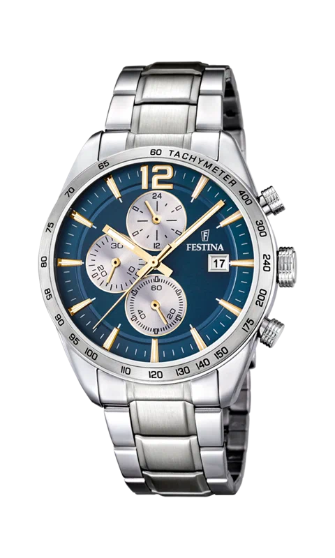 MONTRE FESTINA F16759/7 BLEU, BRACELET EN ACIER, HOMME — Image du produit 4