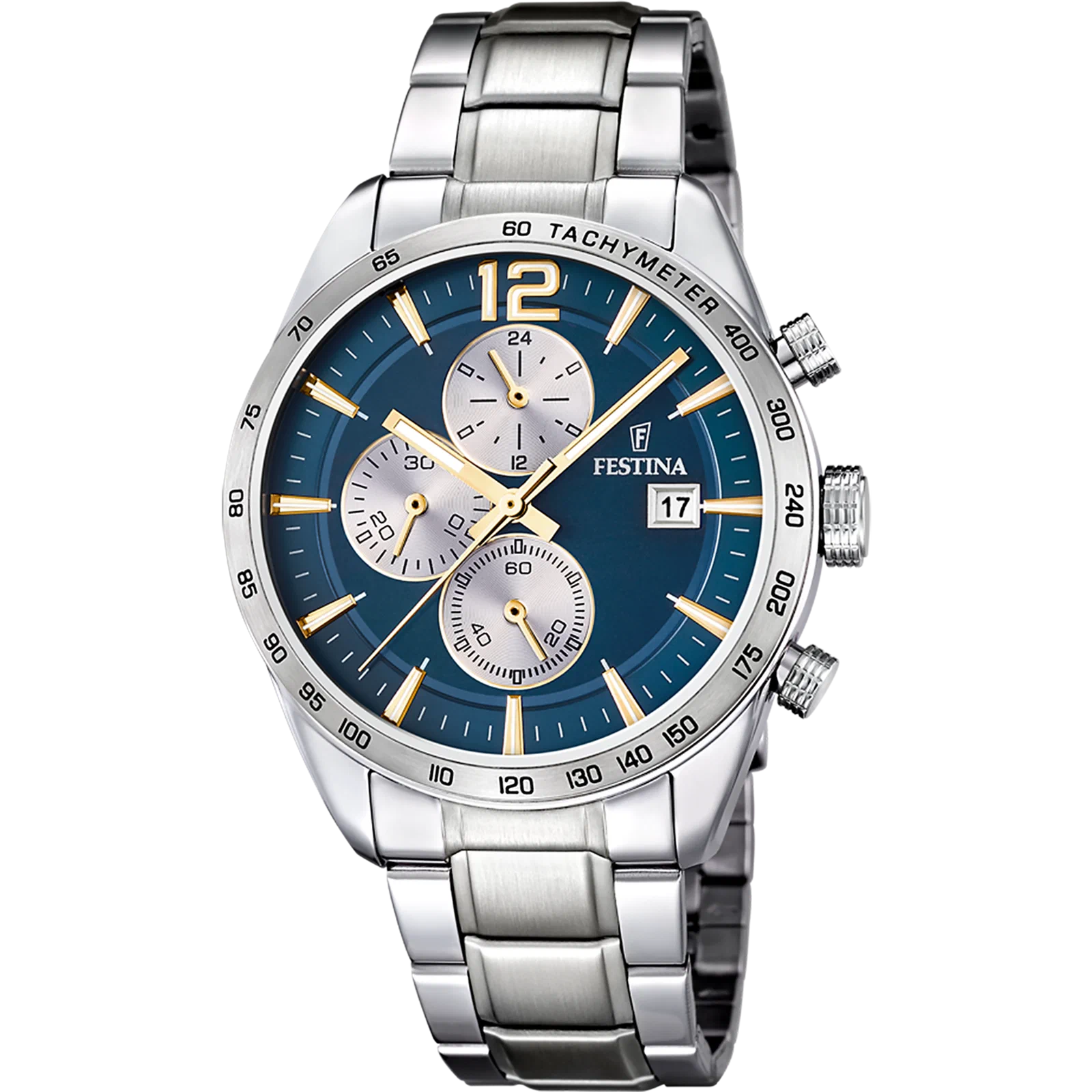 MONTRE FESTINA F16759/7 BLEU, BRACELET EN ACIER, HOMME — Image du produit 1