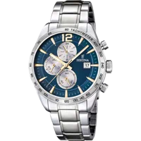 MONTRE FESTINA F16759/7 BLEU, BRACELET EN ACIER, HOMME