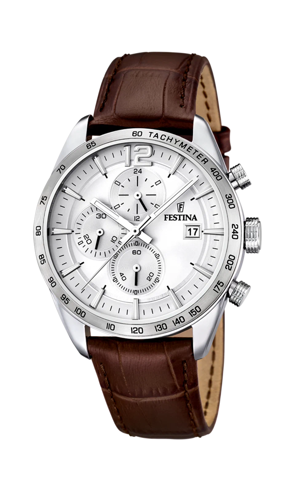 MONTRE FESTINA F16760/1 GRIS, BRACELET CUIR, HOMME — Image du produit 4