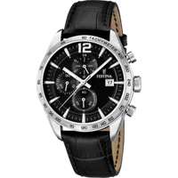 MONTRE FESTINA F16760/4 NOIR, BRACELET CUIR, HOMME