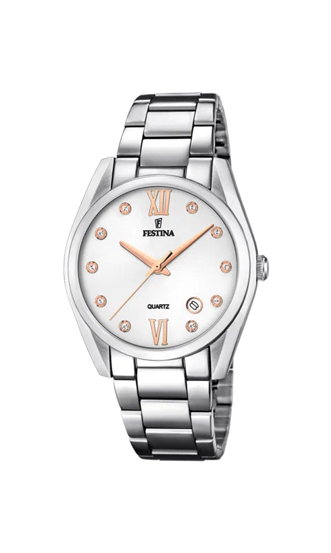 MONTRE FESTINA F16790/A GRIS, BRACELET ACIER INOXYDABLE, FEMME — Image du produit 4